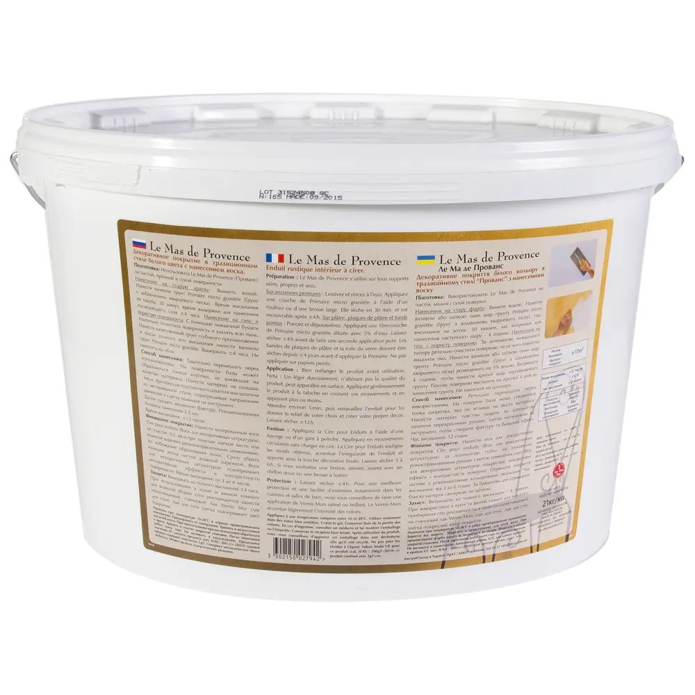 Покрытие декоративное Прованс Le Mas de Provence 21 кг LES DECORATIVES STLM-2074725 - Вид №1