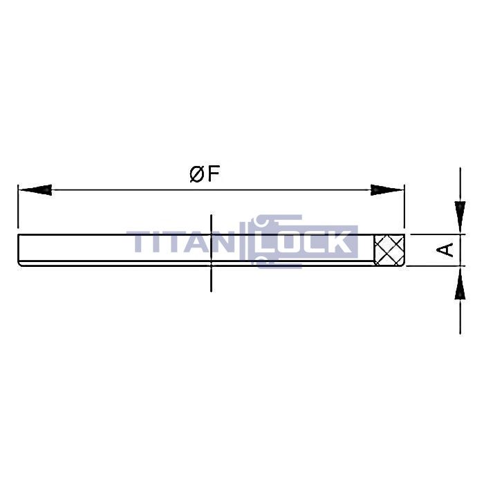 Уплотнение для молочных муфт DIN 11851 DN25 силикон (синий) TL25SIL-D TITAN LOCK  - Вид №1