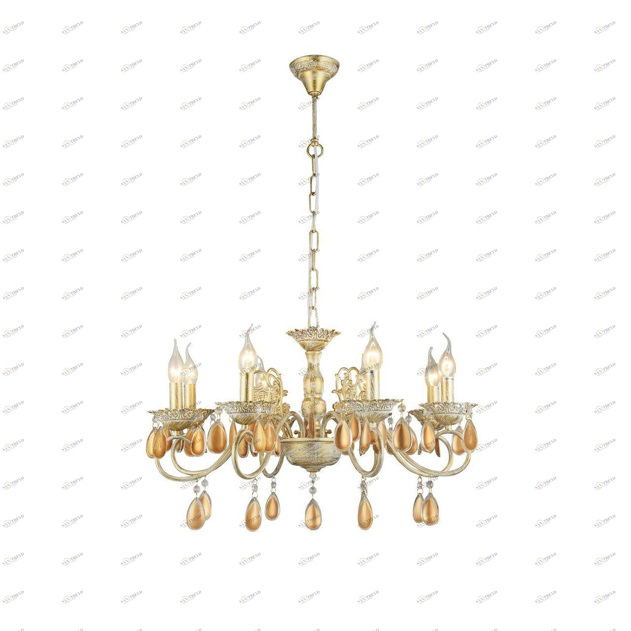 Подвесная люстра Arte Lamp Ciondolo A5676LM-8WG ARTE LAMP ДИЗАЙНЕРСКИЕ, CIONDOLO 108407 Золотой 