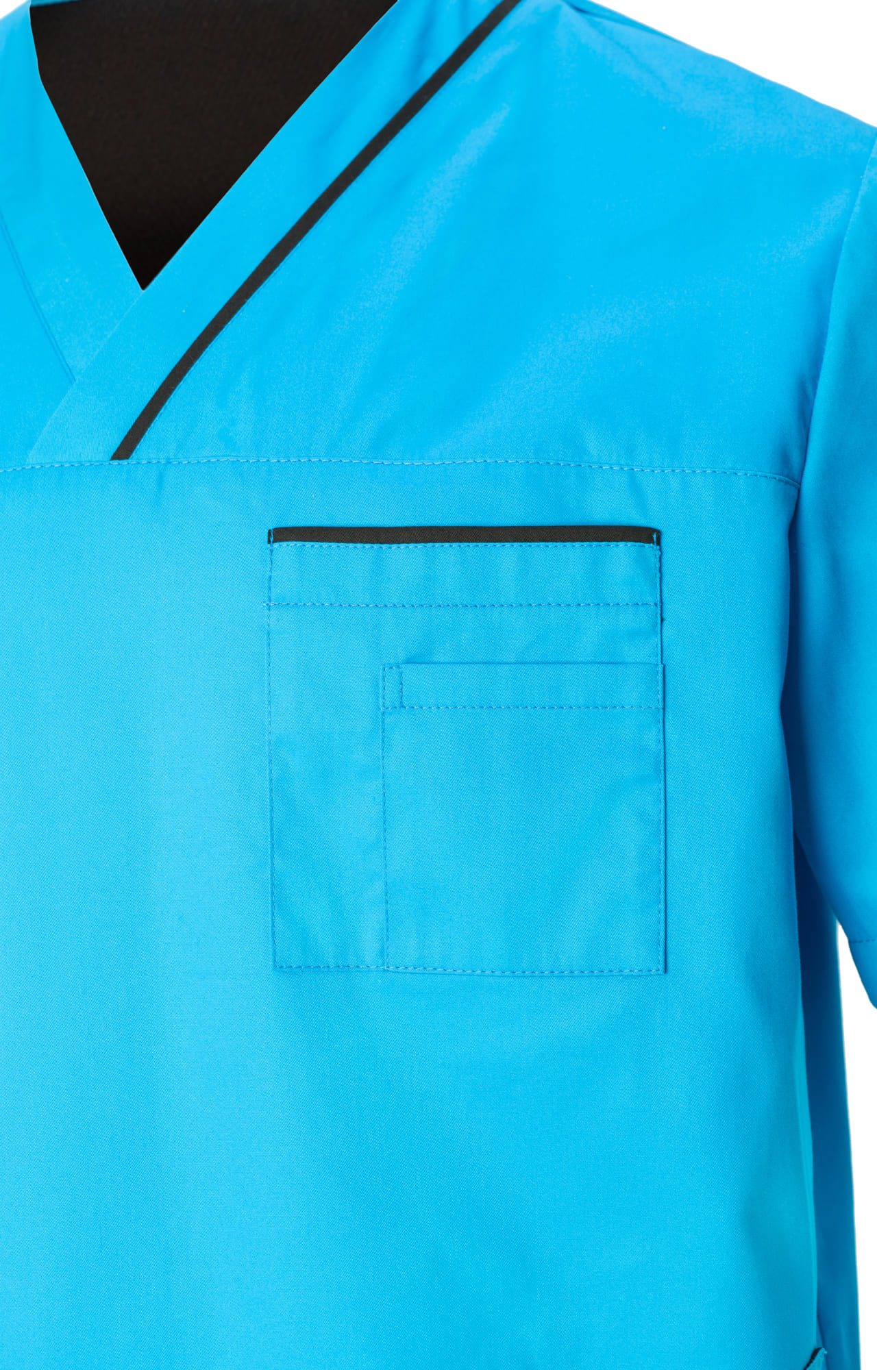 5040189 Куртка ОРИОН мужская бирюза черная  Медицинская одежда  размер 64-66/170-176 Спецодежда  - Вид №2