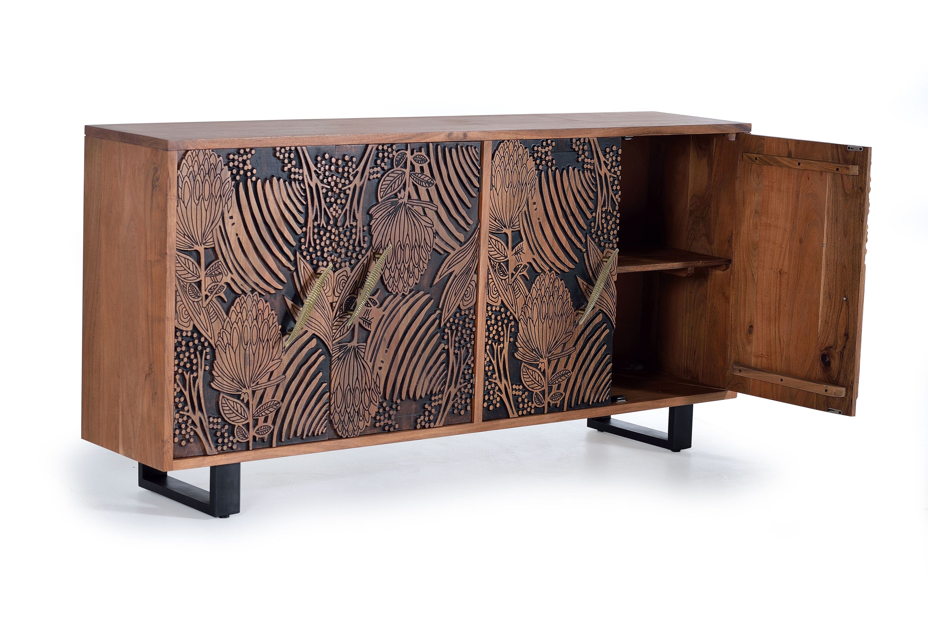 Шкаф из акации с распашными дверями Giner y Colomer Tropicana ARCH-00067624