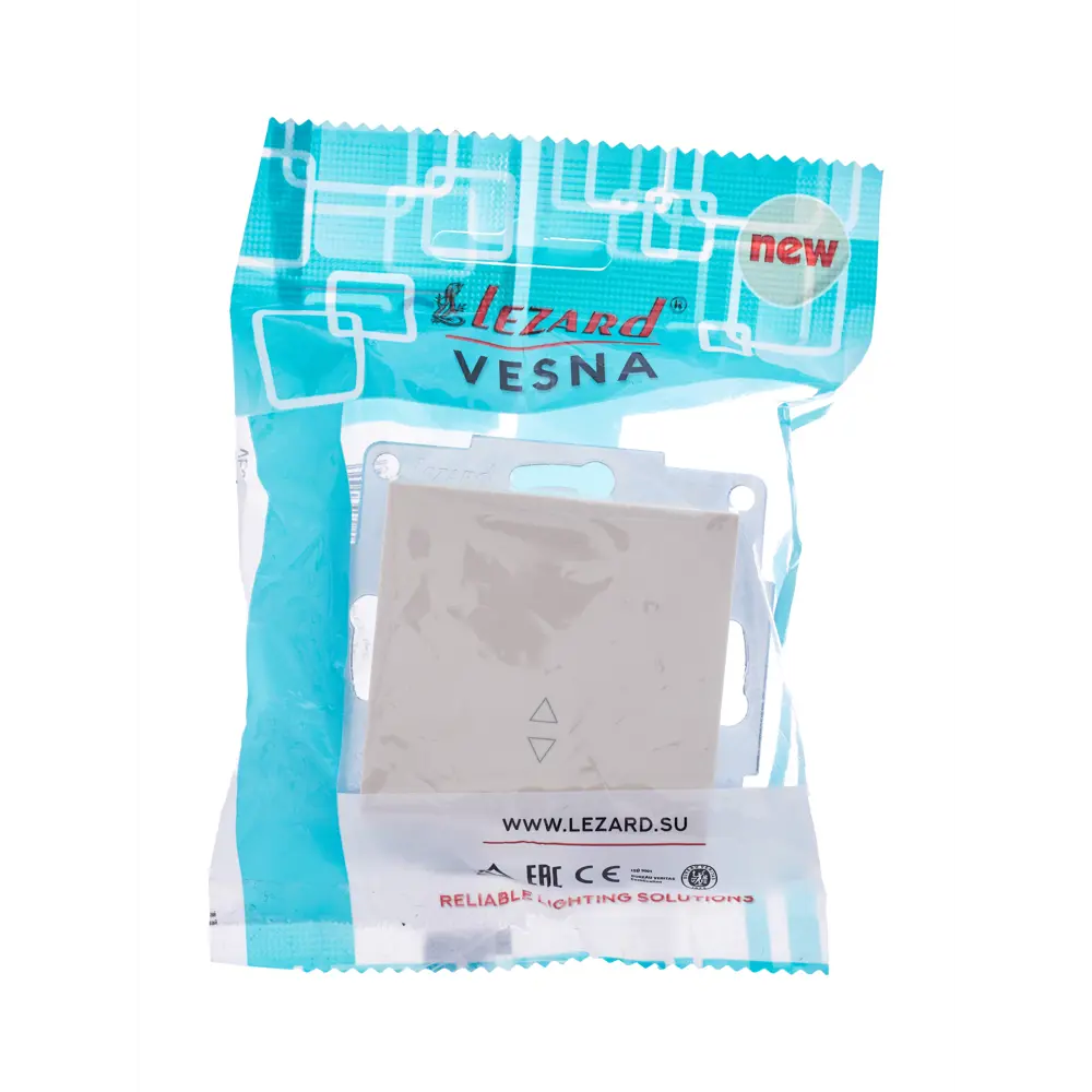 Проходной выключатель Lezard Vesna с 2 клавишами в кремовом цвете 84410725 STLM-1563888 - Вид №8