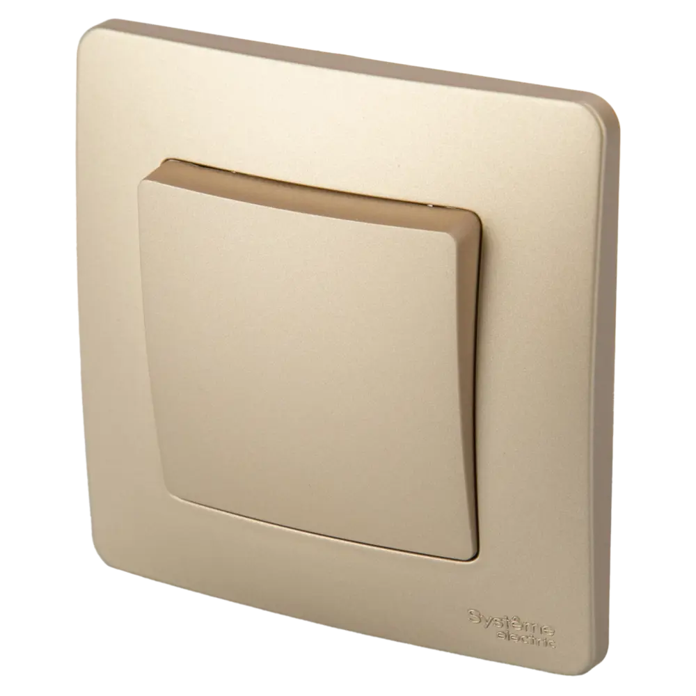Выключатель встраиваемый Systeme Electric Blanca 1 клавиша цвет титановый STLM-2040099