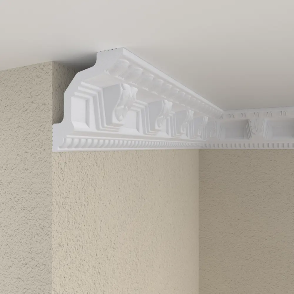 Плинтус потолочный полистирол Format 209056 белый 60х67х2000 мм STLM-2047276 - Вид №5