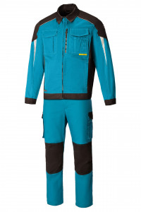 5031495 Костюм  NEW аквамарин-черный STATUS  Летняя спецодежда  размер 44-46/170-176