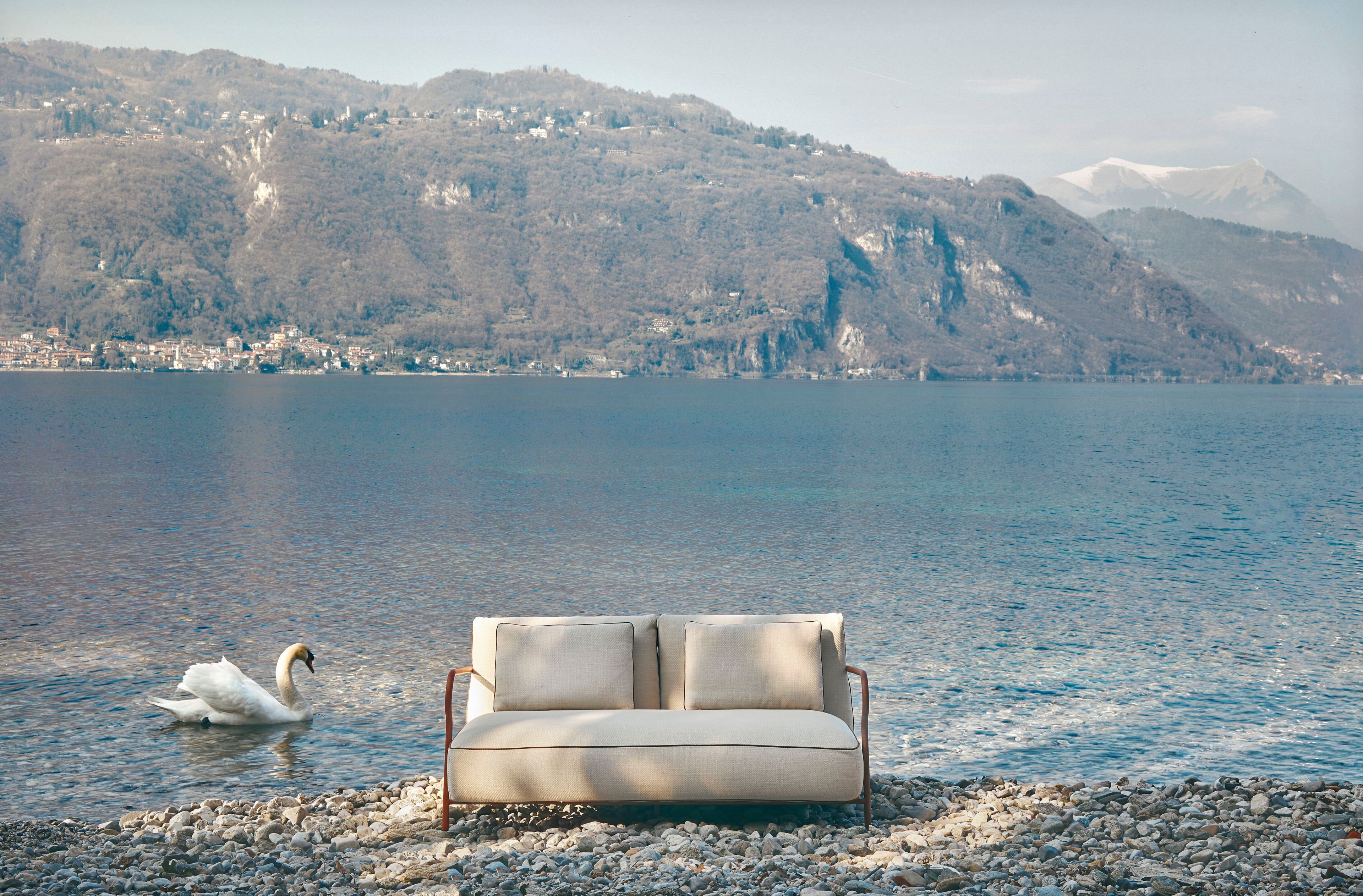 2-местный алюминиевый садовый диван Unopiù Salò ARCH-00135570 - Вид №6