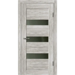 Дверь межкомнатная Капри остекленная ПВХ ламинация цвет северная сосна 90х200 см (с замком и петлями)