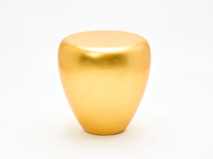 Стул / журнальный столик с золотым листом