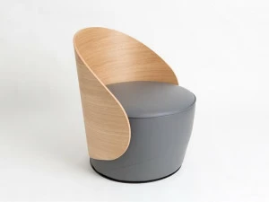 Real Piel Кресло с мягким сиденьем и спинкой из дуба