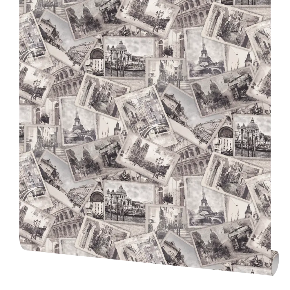 Обои флизелиновые Аспект ру Город серые 1.06 м 70094-48 STLM-2174916