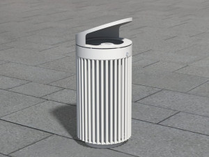 Держатель для мусора из нержавеющей стали с крышкой