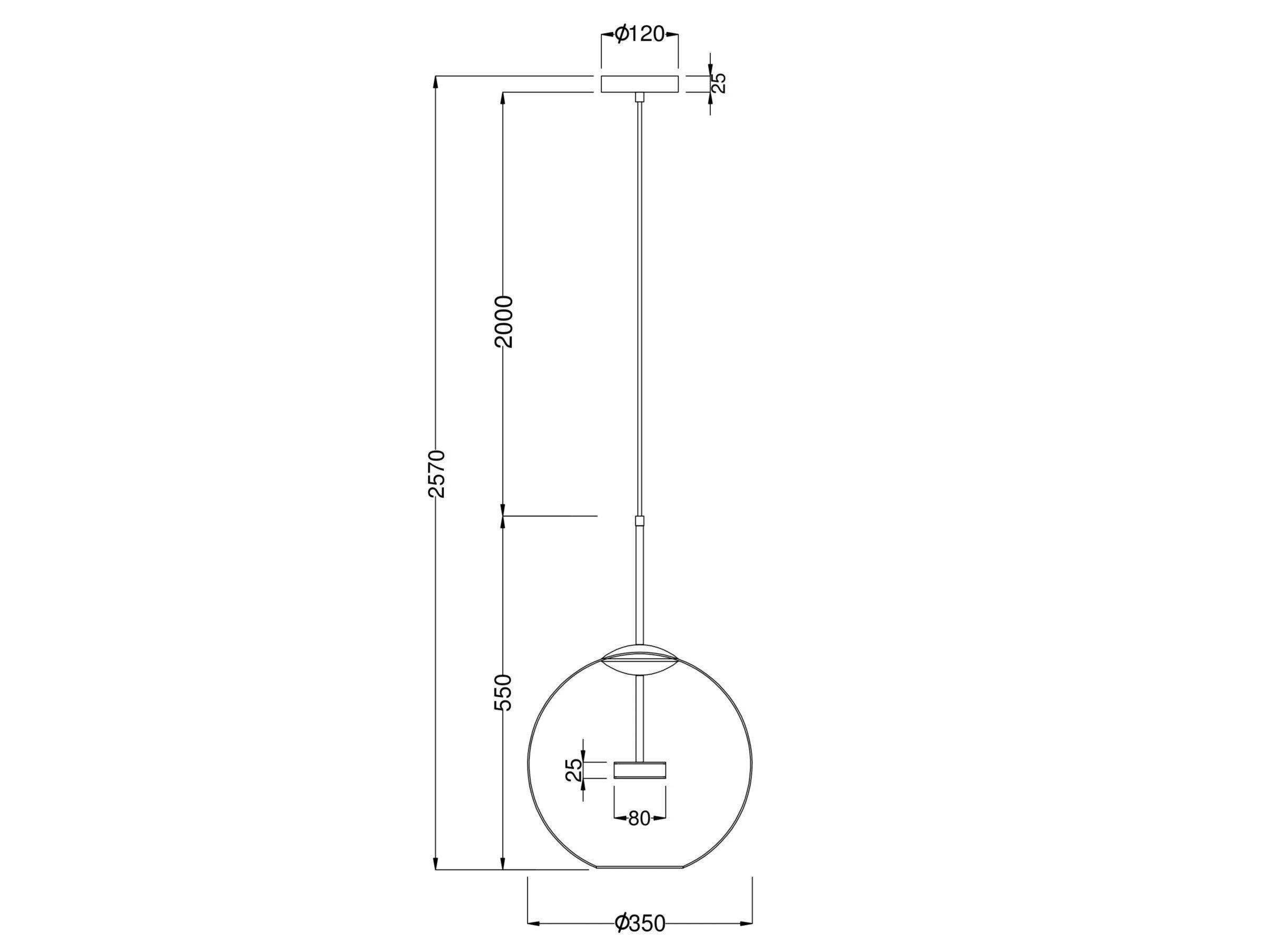 Подвесной светильник из дутого стекла Maytoni Комета ARCH-00072367 - Вид №3