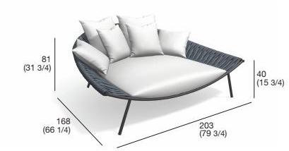 RODA Садовая кровать из ткани Arena sun-id-1399546 - Вид №6