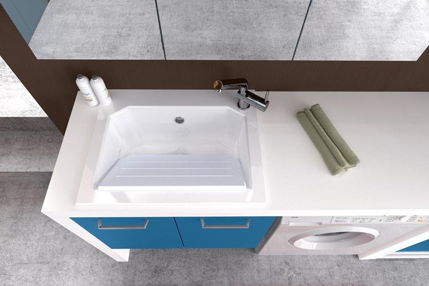 Archeda Постирочный шкаф из нпл с раковиной Laundry sun-id-1464134 - Вид №1