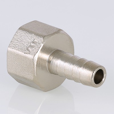 VTr.654.N.0414 Штуцер для шланга с внутренней резьбой Valtec 1/2" х 14 мм  - Вид №1