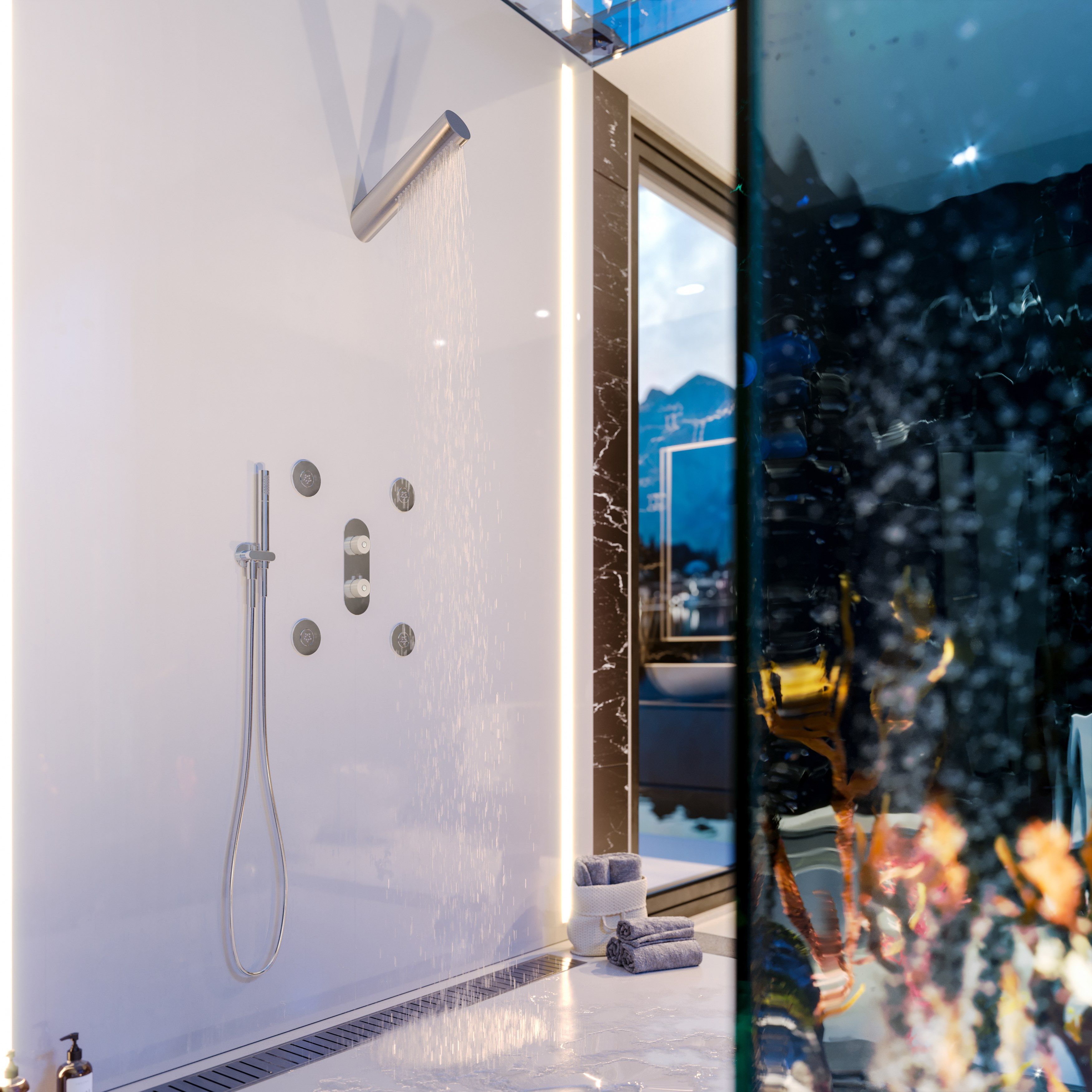 Встраиваемый термостатический смеситель для душа CARIMALI Scull ARCH-00056168 - Вид №1