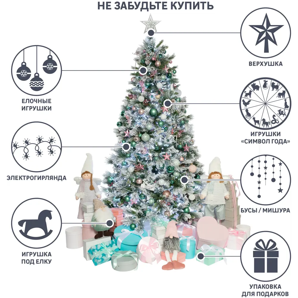 Ель новогодняя синтетическая Виктория-400, стволовая конструкция, 4 м 83090047 STLM-2038943 Santreyd  - Вид №2