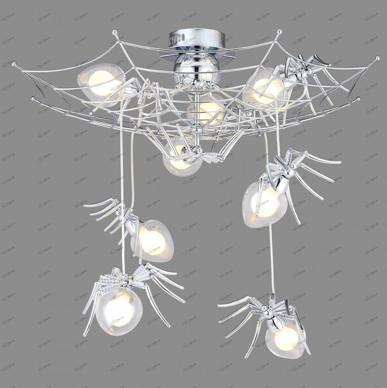 Подвесная люстра Divinare 1308/02 PL-8 DIVINARE ДИЗАЙНЕРСКИЕ 187686 Хром 