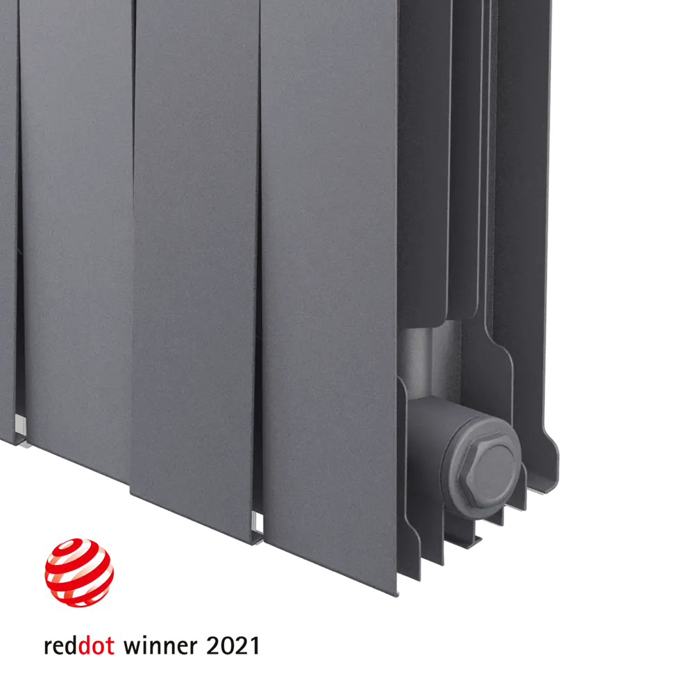 Радиатор секционный Royal Thermo Pianoforte 500/100 10 секций боковое подключение биметалл серый 81979209 STLM-2172540  - Вид №3