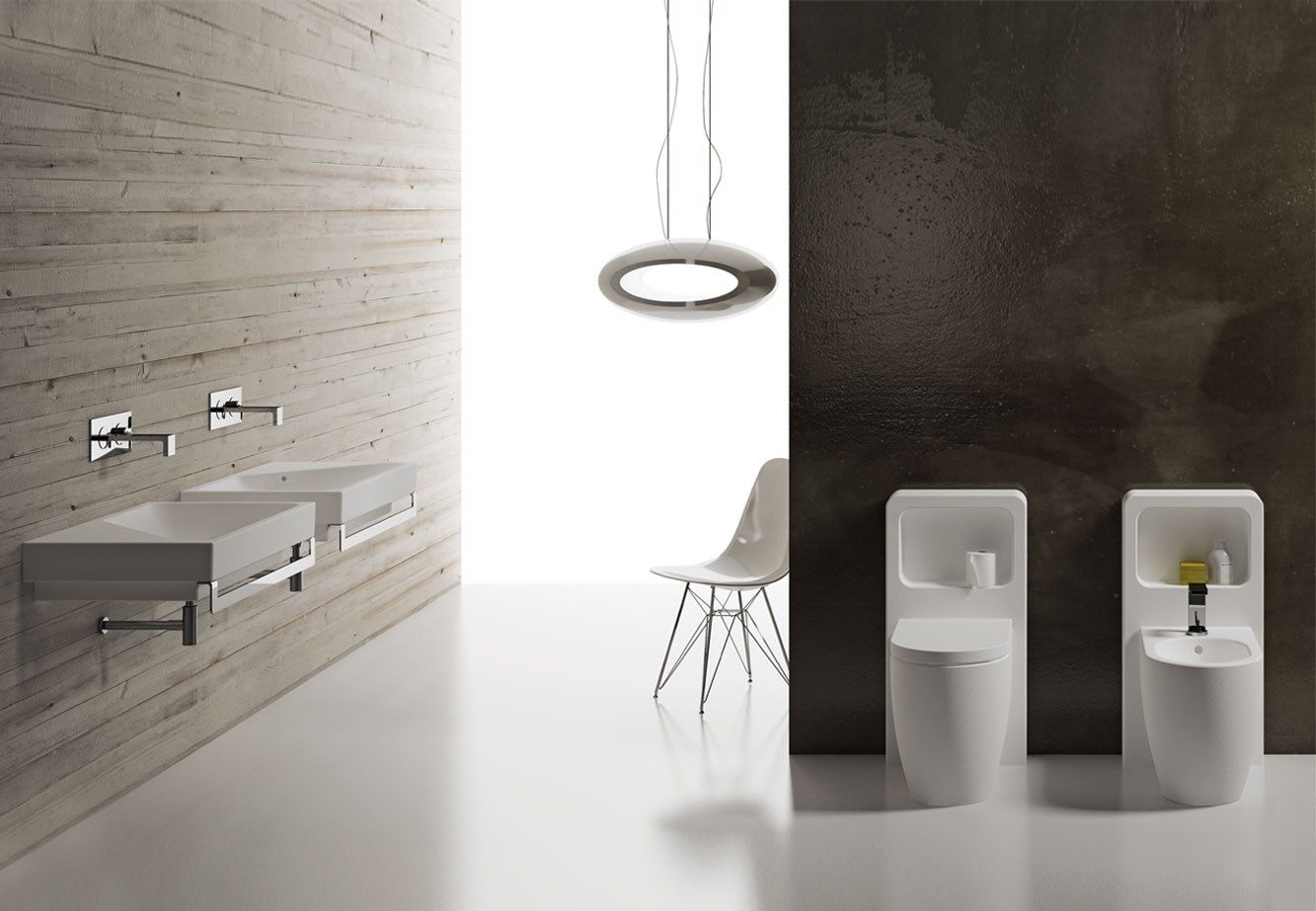 Пол керамический моноблочный туалет Ceramica Cielo Smile ARCH-00078598 - Вид №2