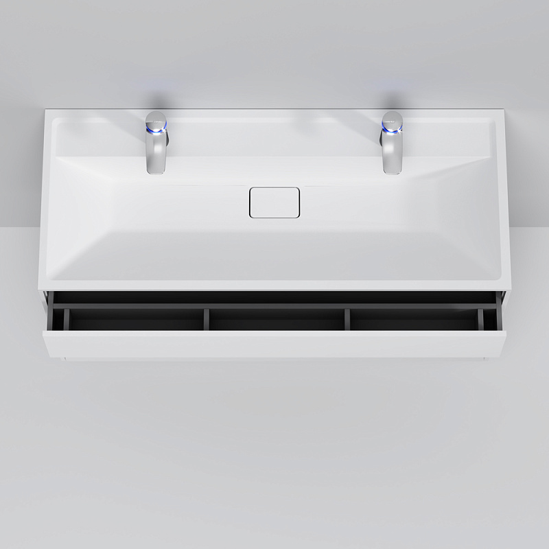 M50AFHX1203WM INSPIRE V2.0 База под раковину подвесная 120 см 3 ящика push-to-open белый матов AM.PM Inspire 2.0  - Вид №2