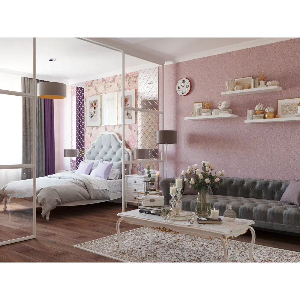 Обои флизелиновые Erismann Peonia розовые 1.06 м 5123-05 STLM-2119084 - Вид №5