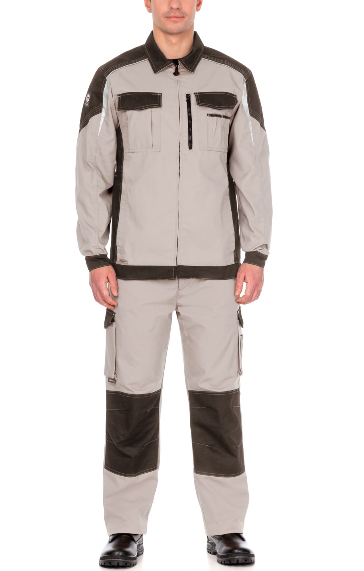 4973747 Костюм  NEW цвет серый песок с серым хаки STATUS  Летняя спецодежда  размер 64-66/182-188  - Вид №6