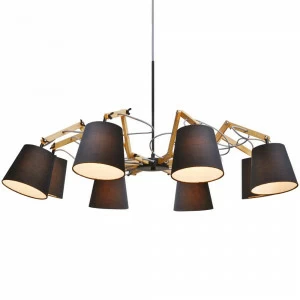 Подвесная люстра Arte Lamp Pinoccio A5700LM-8BK ARTE LAMP ДИЗАЙНЕРСКИЕ, PINOCCIO BLACK 056374 Коричневый