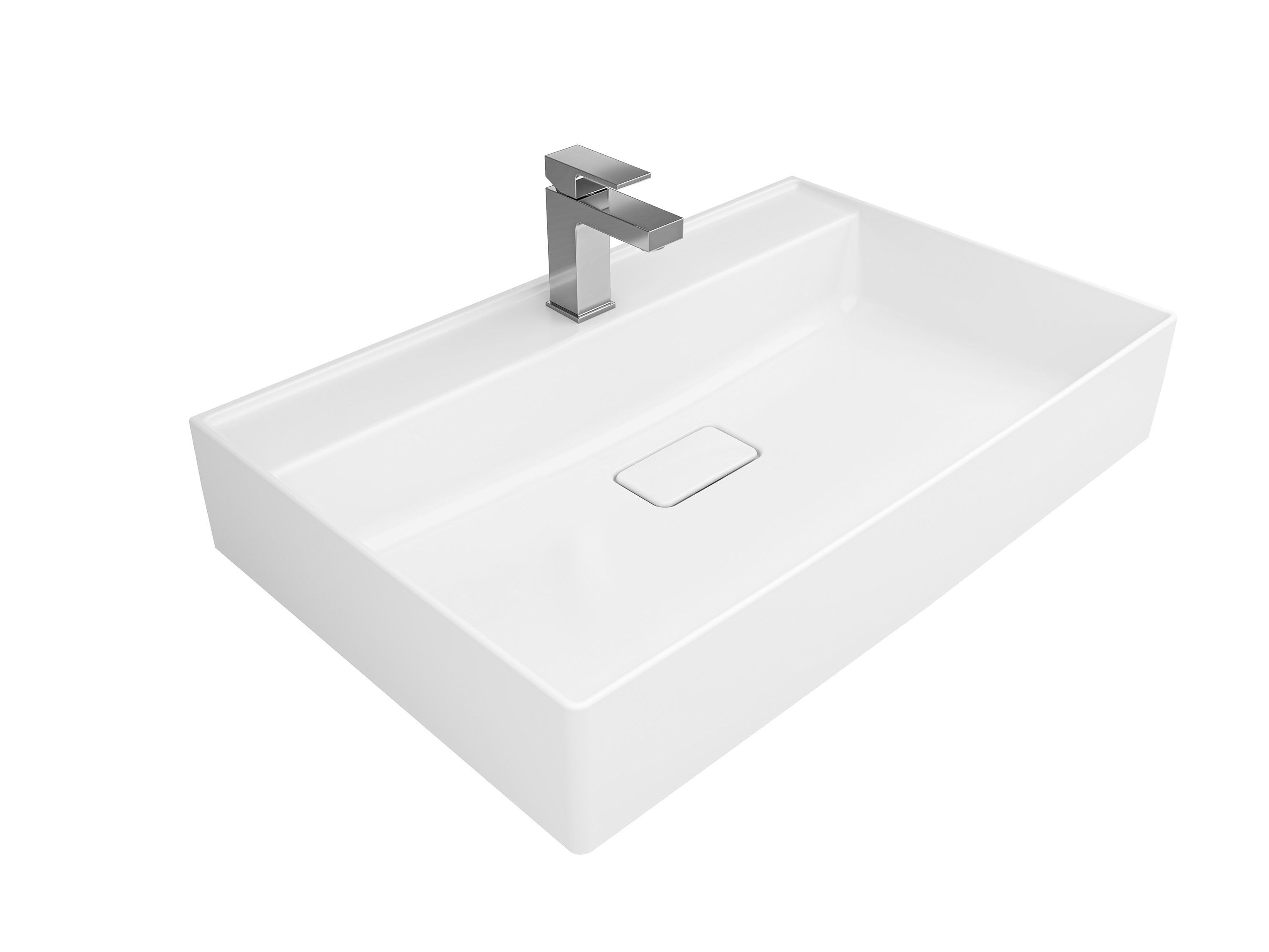 Прямоугольная подвесная раковина Fireclay Kaleseramik сантехника ARCH-00012466