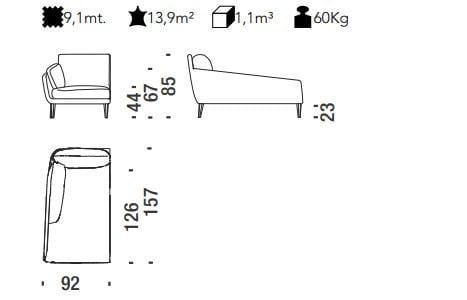 Съемная ткань Dormeuse MOROSO Sister Ray ARCH-00075629 - Вид №1