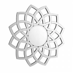 Зеркало-солнце с фацетом 104 см серебряное Mirror Clear DELIGHT COLLECTION ДИЗАЙНЕРСКИЕ 00-3882989 Серебро