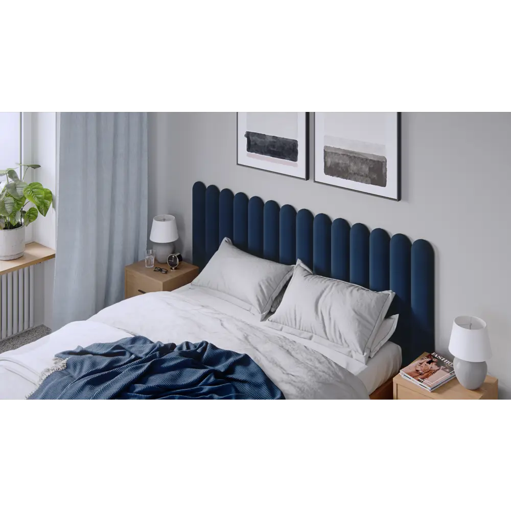 Панель тканевая Vilo 150x600 мм цвет oval темно-синий Santreyd STLM-2105008 - Вид №1