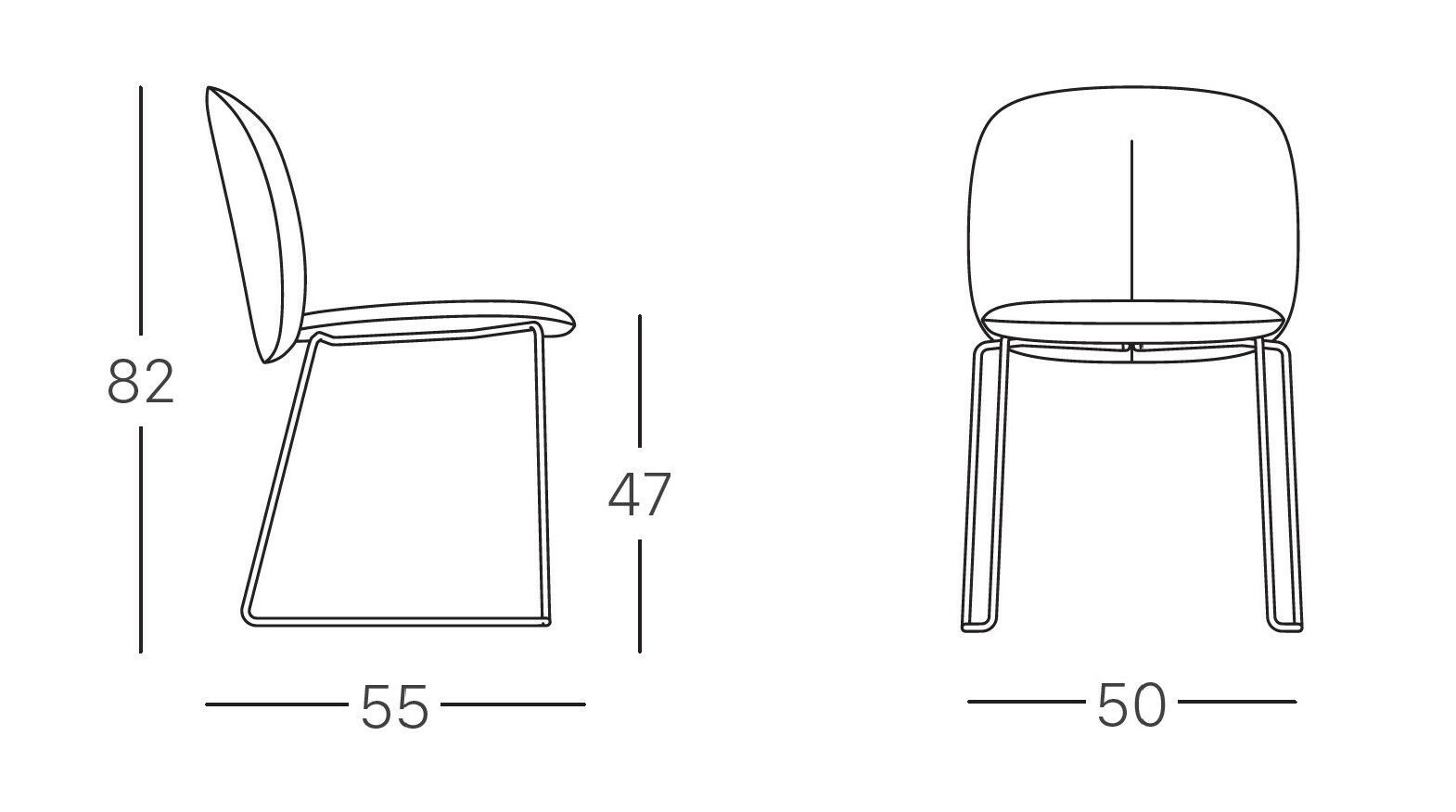 Стул с мягкой тканью S-CAB Mentha ARCH-00041956 - Вид №1