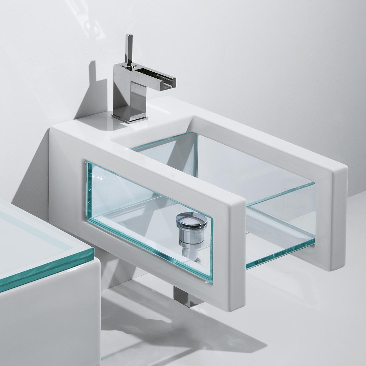 GLBISO0 Подвесное биде настенное GSG CERAMIC GLASS - Вид №5