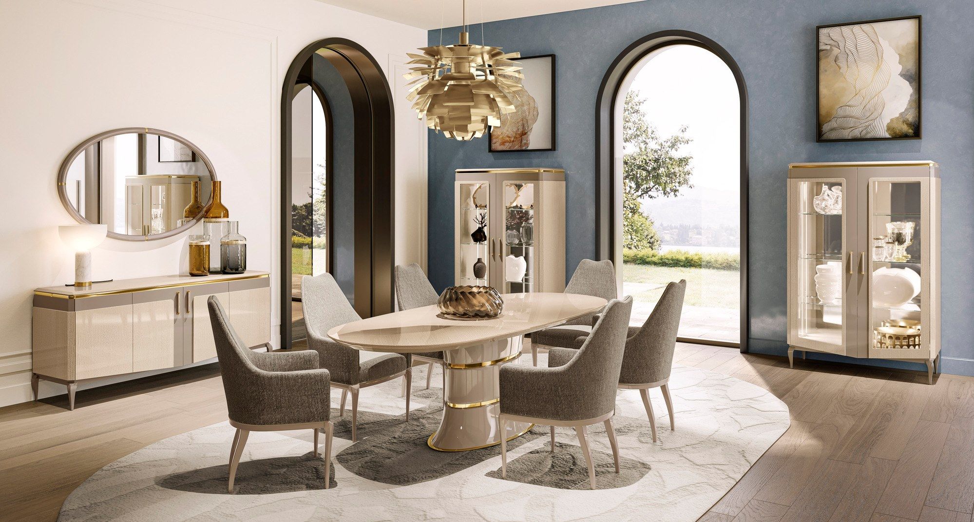 Деревянный шкаф с распашными дверями A.R. Arredamenti Виктор ARCH-00044880 - Вид №2