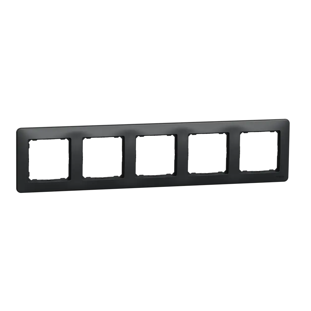 Рамка для розеток и выключателей Systeme Electric Sedna Design 5 постов, цвет антрацит STLM-2045450 - Вид №1