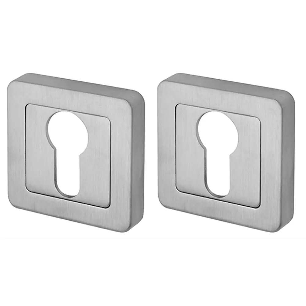 Накладка под цилиндр XM SSC16 цвет сатиновый хром 2 шт FUARO STLM-2180606