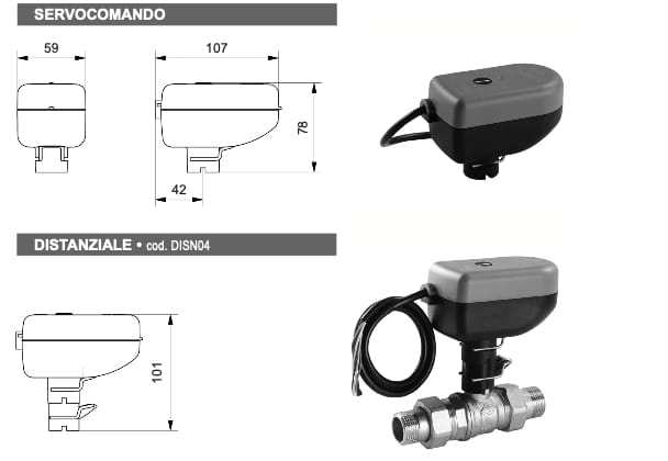 Моторизованный клапан Comparato Nello SINTESI SOLARE ARCH-00065109