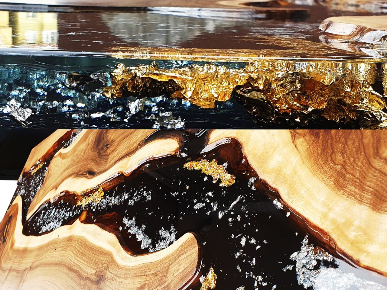 Прямоугольный стол из смолы и орехового дерева Legnor LEG2408803 ARCH-00117109 - Вид №3