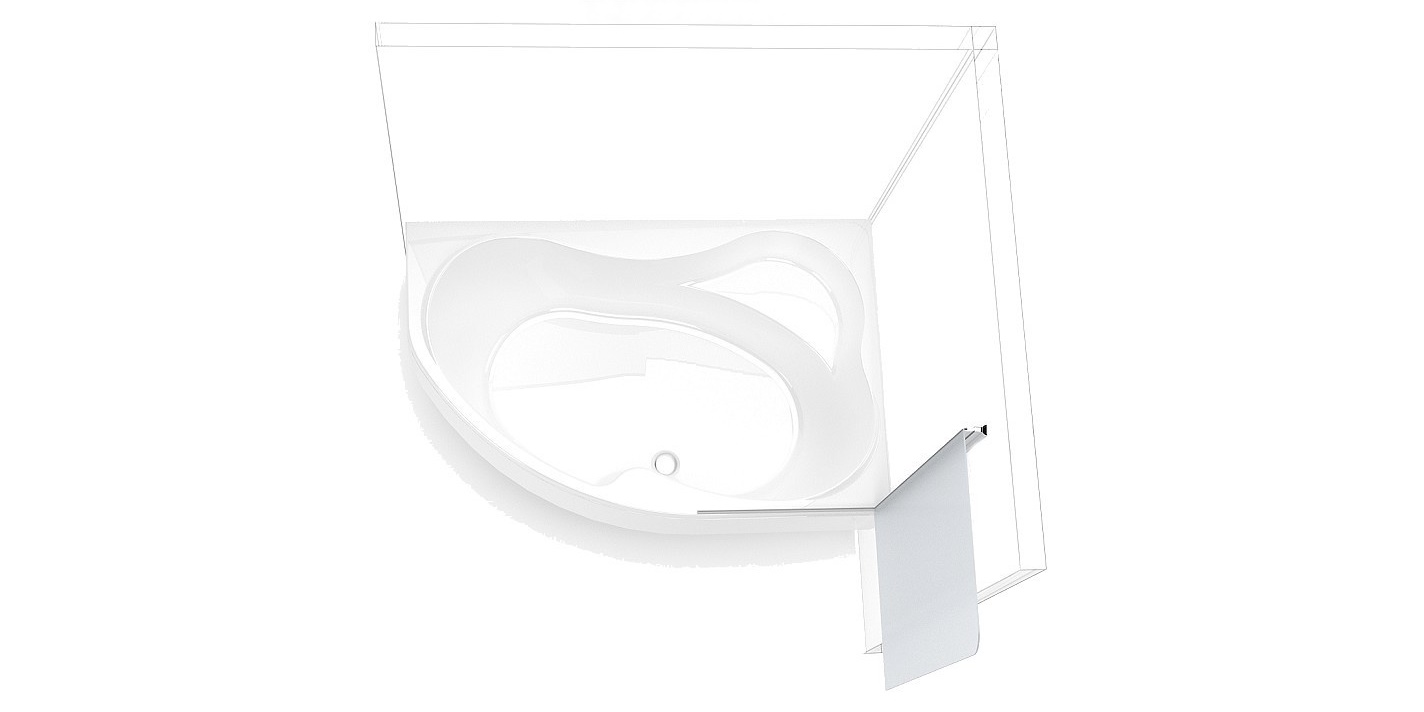 173657 Душевое ограждения на борт вынны Aquanet Россия AQ1 - Вид №3