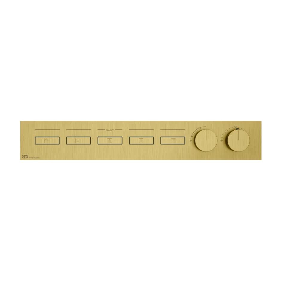 Смеситель для душа 63018 716 Gessi Hi-fi PVD С ЗОЛОТОЙ ЩЕТКОЙ 63018716