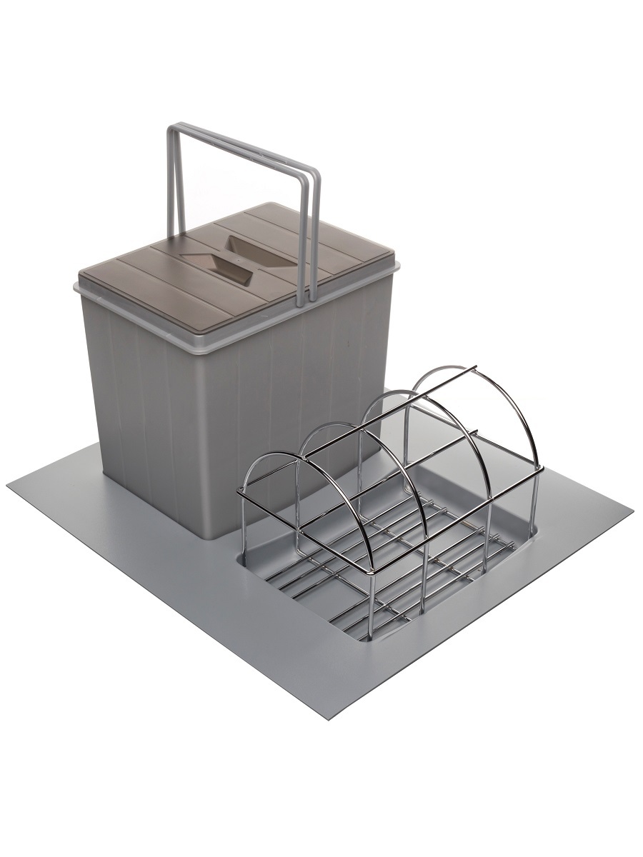 Система сортировки мусора Omega Duet 450/16 Metallic Grey NAVAKO 10187 - Вид №1