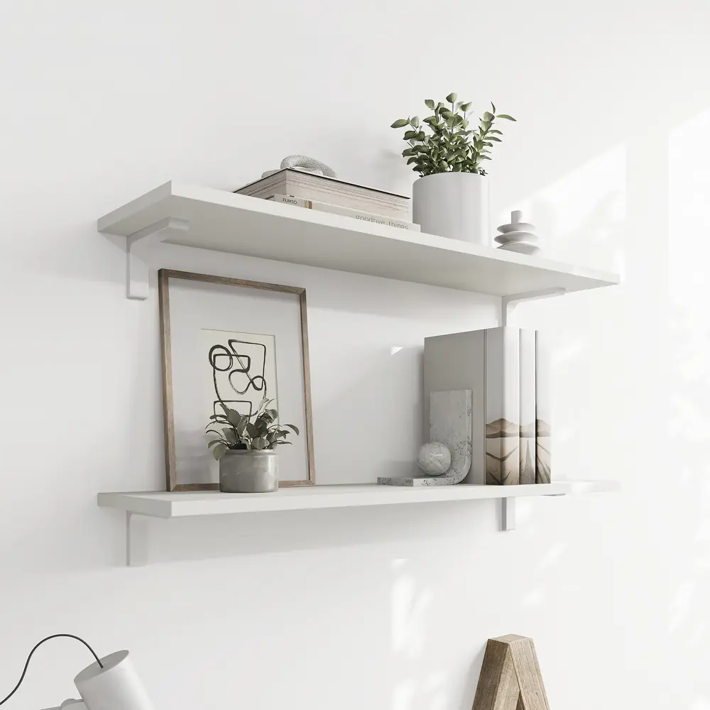 Santreyd Полка настенная Белый лед 80x20 см для стильного интерьера 89392611 STLM-1539789 - Вид №3