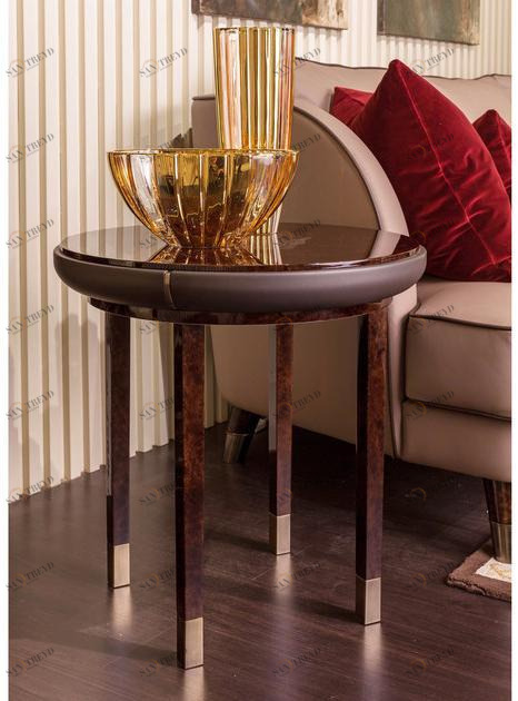 Turri Круглый мраморный журнальный столик на контракт Noir sun-id-1481044