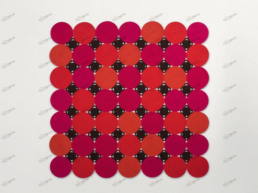 Paola Lenti Коврик из квадратной веревки с геометрическими мотивами High tech sun-id-1476847