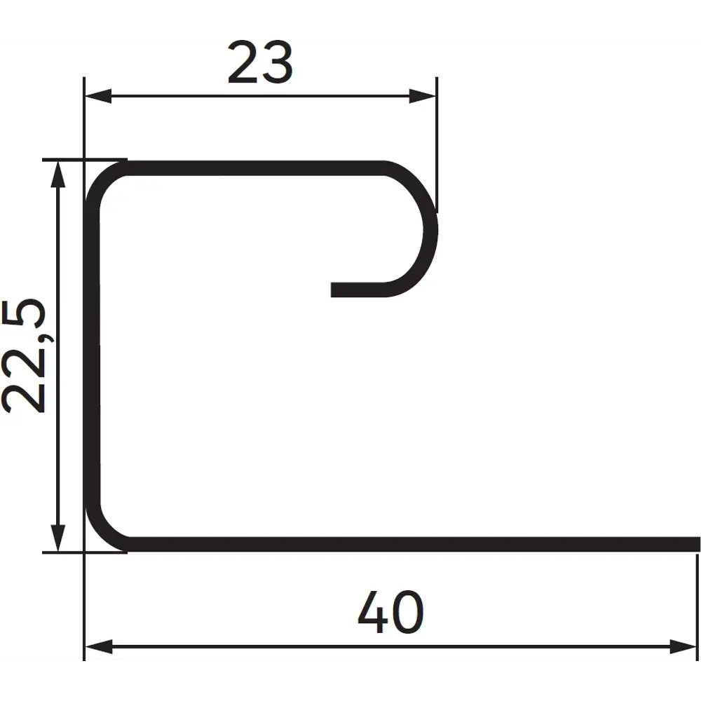 J-профиль ARTENS 3000 мм цвет зеленый STLM-2053186 - Вид №1