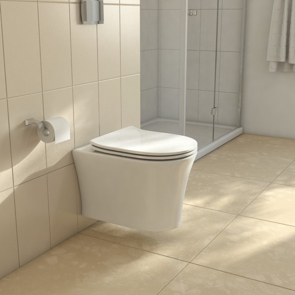 Унитаз подвесной, безободковый BelBagno TANTO Подвесной унитаз настенный Белый BELBAGNO  Китай  - Вид №1