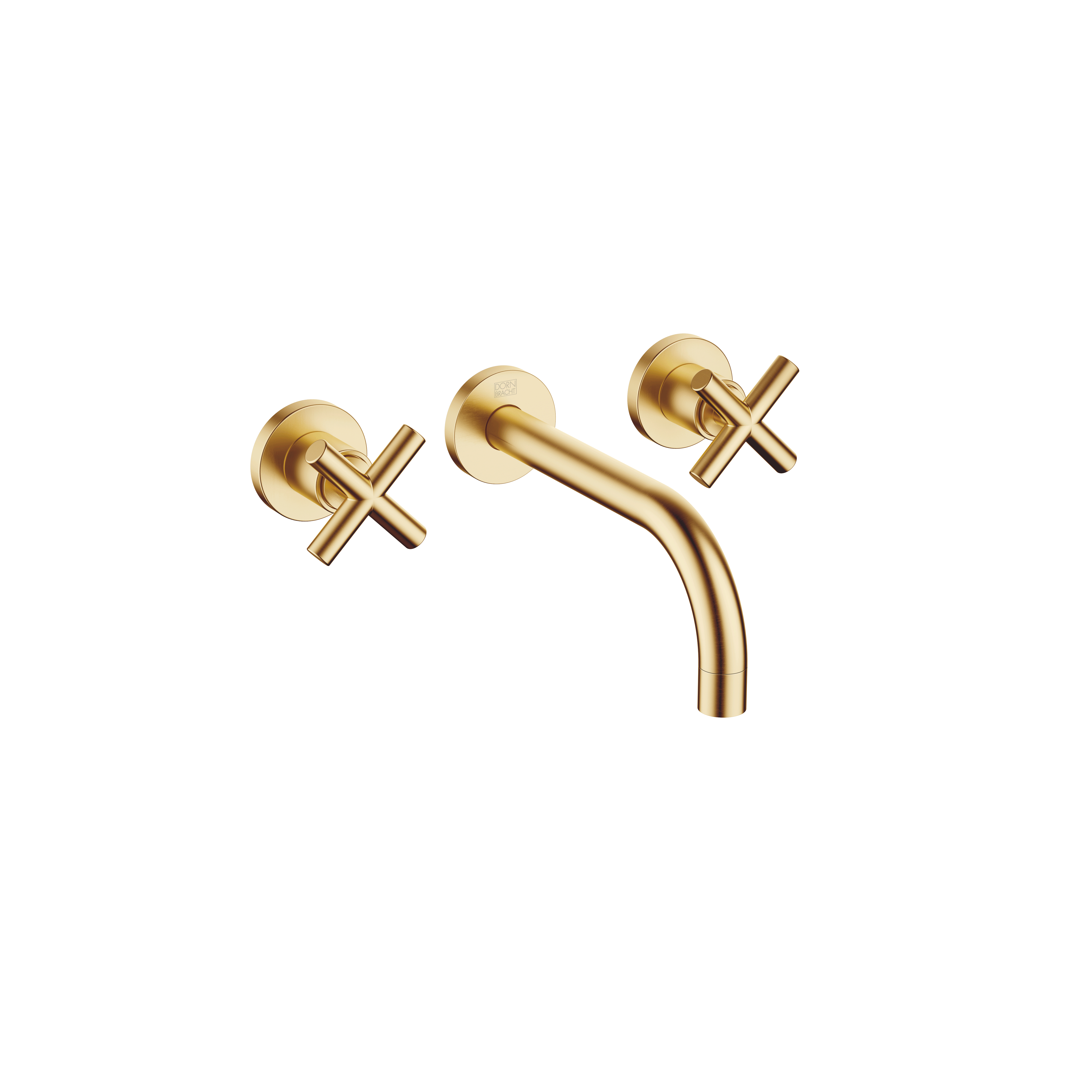 TARA Смеситель для раковины, настенный, без донного клапана - Brushed Durabrass (золото 23 карата) DornBracht 36712892-28