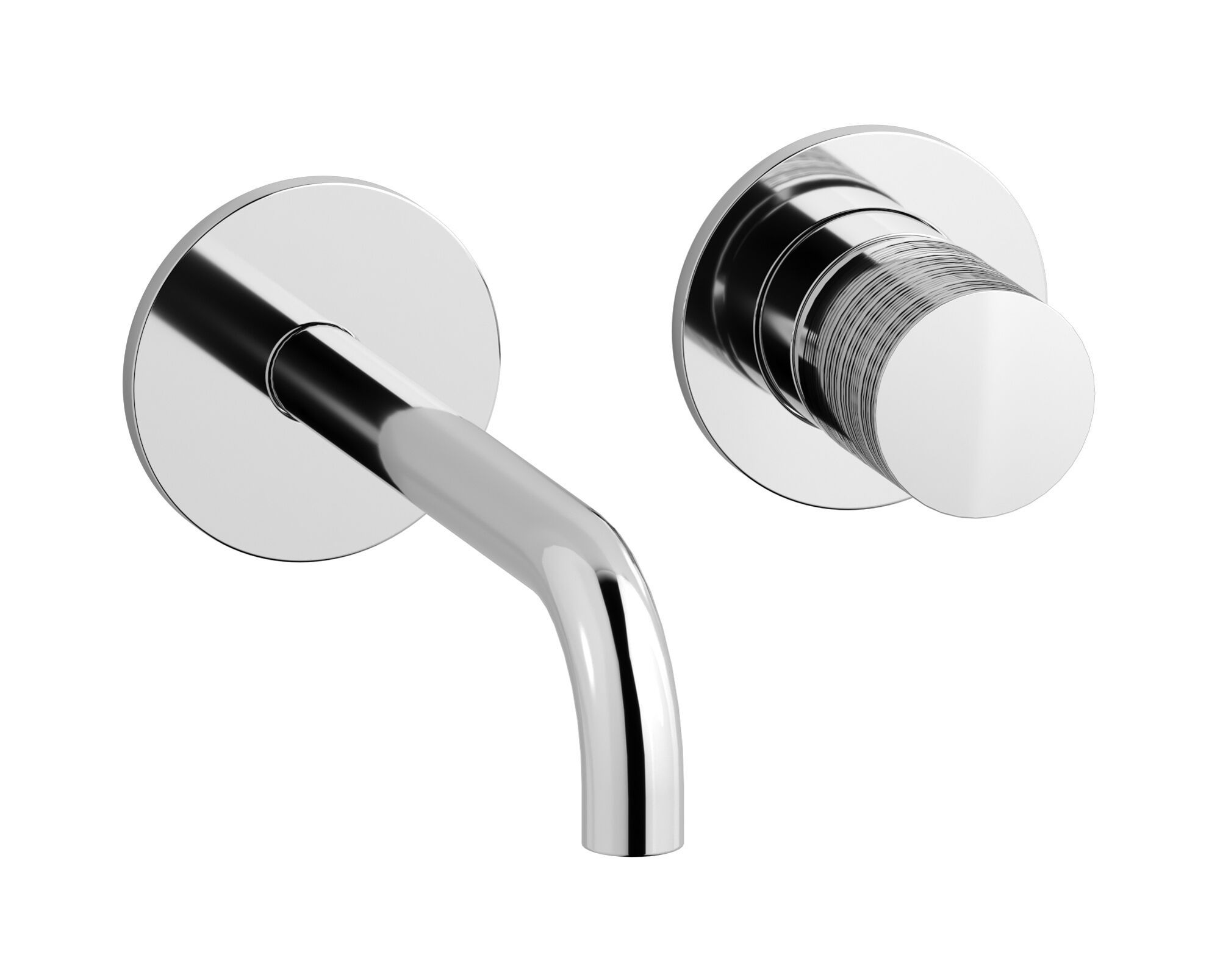 Смеситель для раковины с 2 отверстиями и автоматическим сливом IB винил ARCH-00142735 - Вид №1