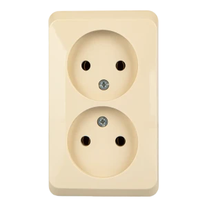 Двойная розетка SYSTEME ELECTRIC Этюд для открытого монтажа 11401977
